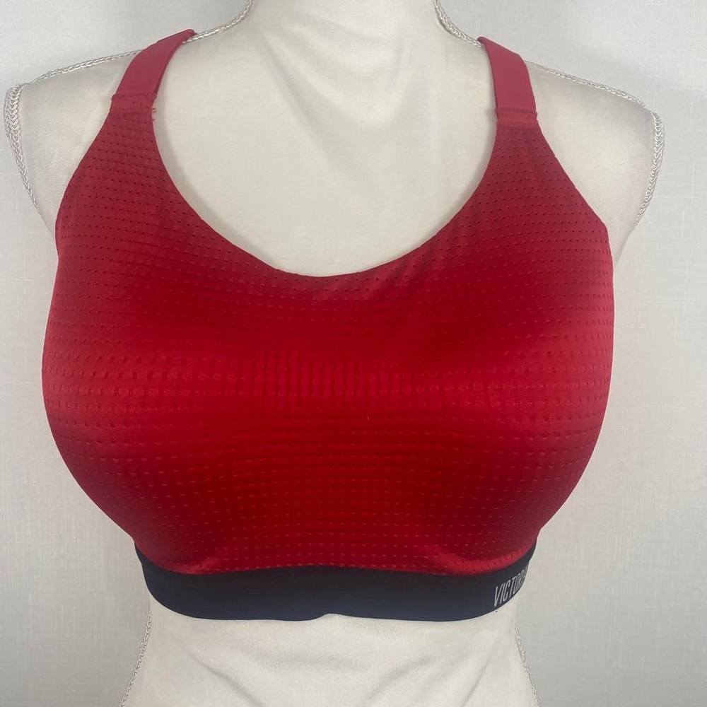 Victoria Sport 36D Red Yoga Gym Workout Sports Bra